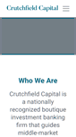 Mobile Screenshot of crutchfieldcapital.com